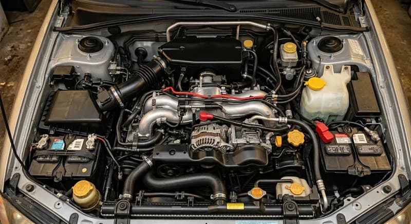 Restauração e limpeza profunda do compartimento do motor - Depois